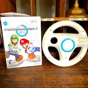 Mario Kart Wii and Steering Wheel